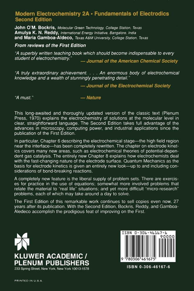Modern Electrochemistry 2A