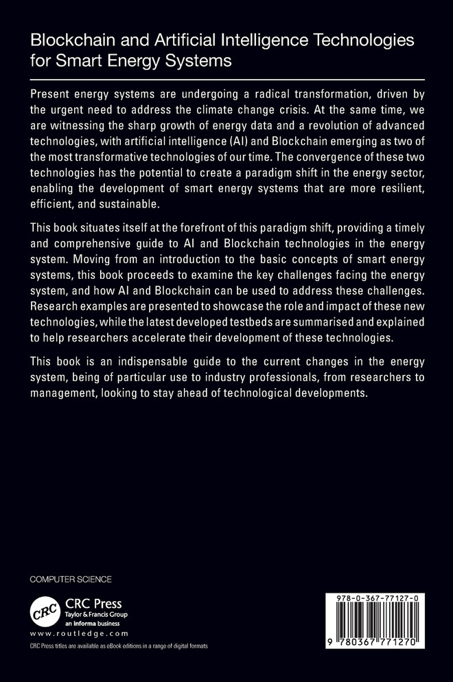 Blockchain and Artificial Intelligence Technologies for Smart Energy Systems