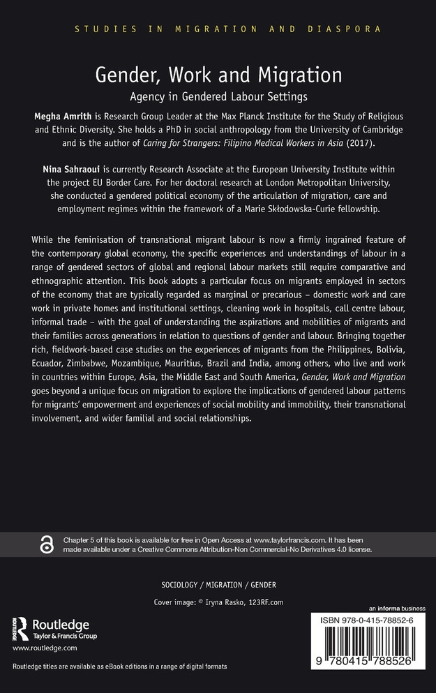 Gender, Work and Migration