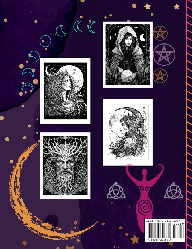 Witchy Women and The Greenman Advanced Coloring Book