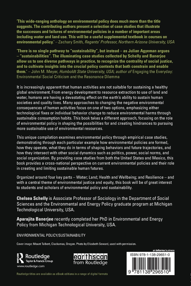 Environmental Policy and the Pursuit of Sustainability