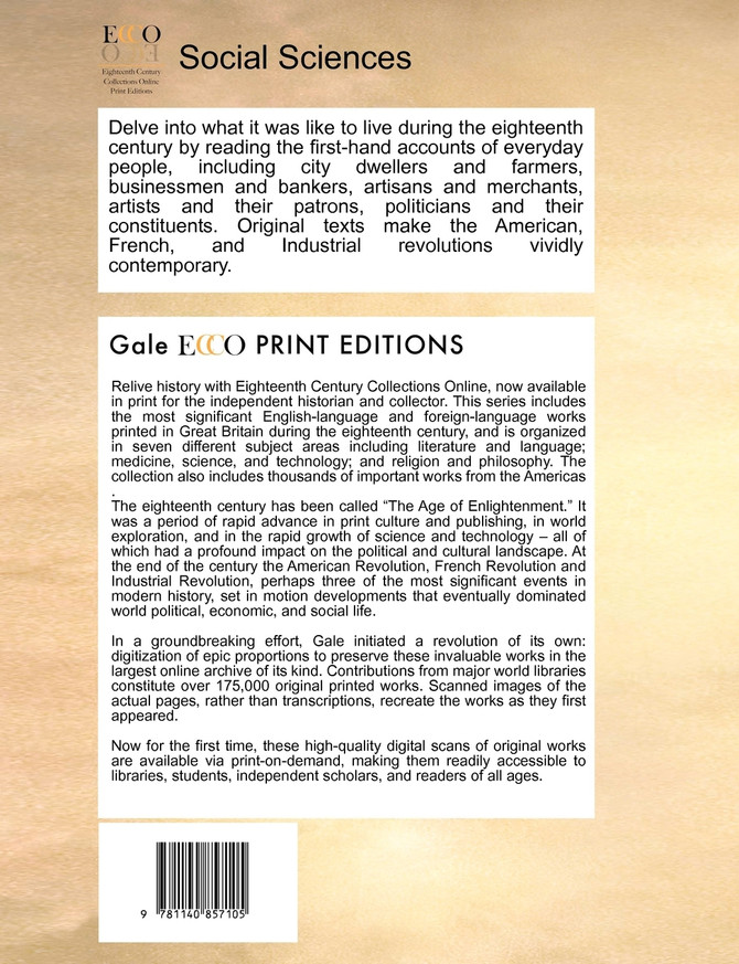 An account of the trade in India