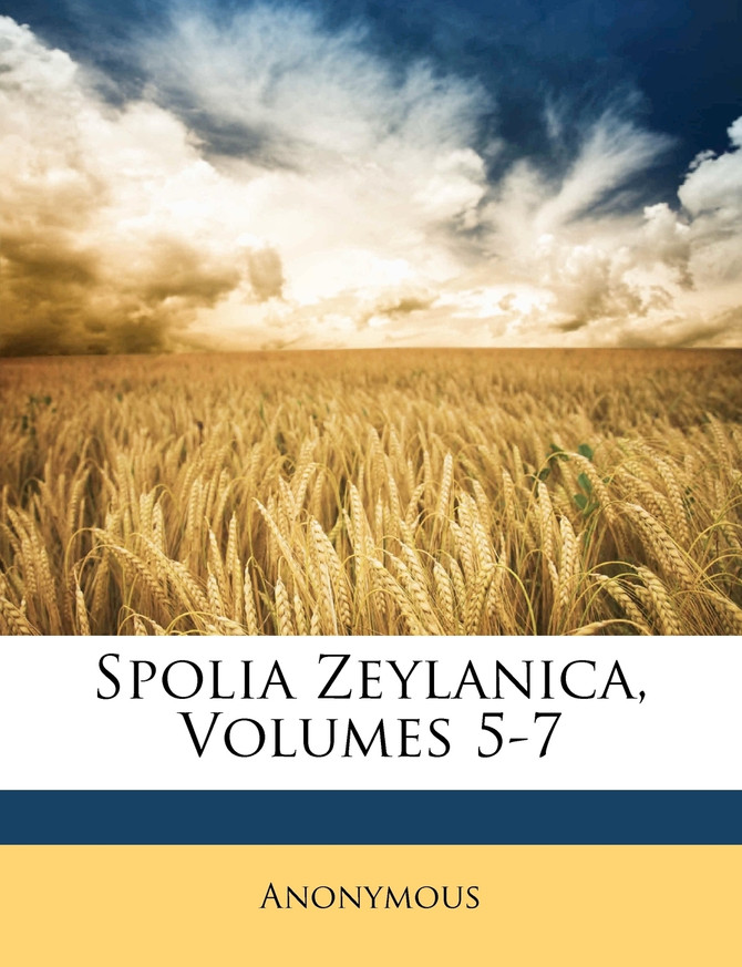 Spolia Zeylanica, Volumes 5-7