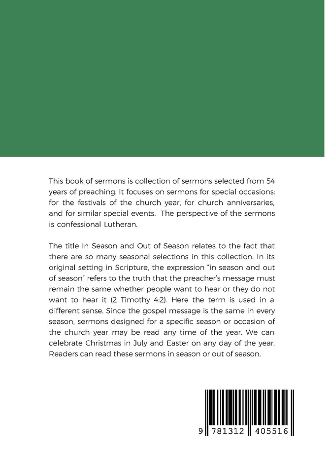 In Season and Out of Season