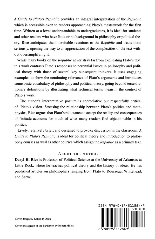 A Guide to Plato's Republic