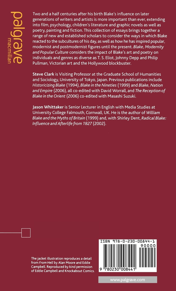 Blake, Modernity and Popular Culture