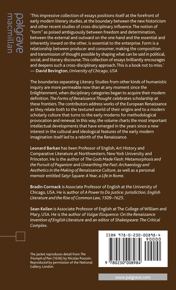The Forms of Renaissance Thought