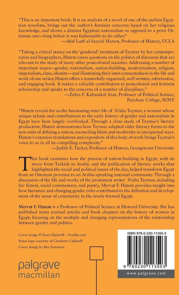 Literature, Gender, and Nation-Building in Nineteenth-Century Egypt