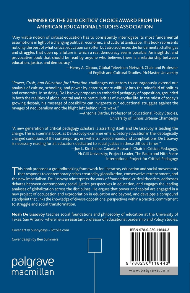 Power, Crisis, and Education for Liberation