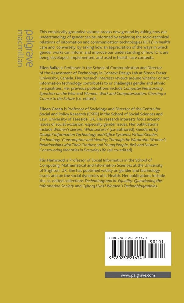 Gender, Health and Information Technology in Context