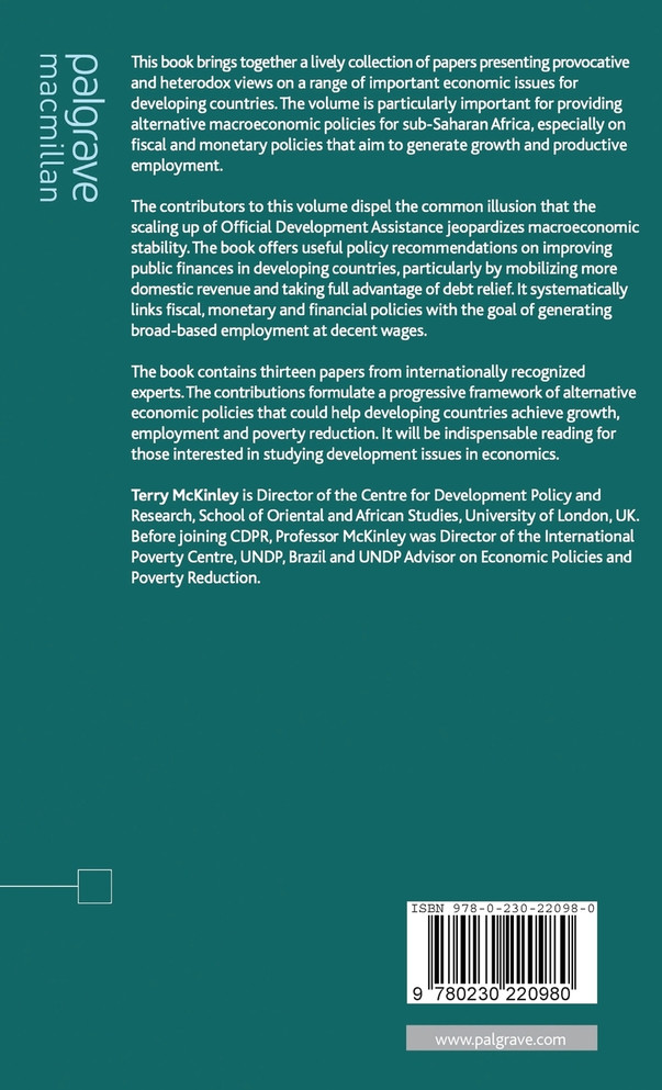 Economic Alternatives for Growth, Employment and Poverty Reduction