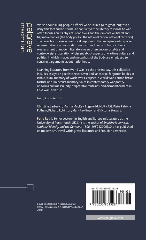 Conflict, Nationhood and Corporeality in Modern Literature