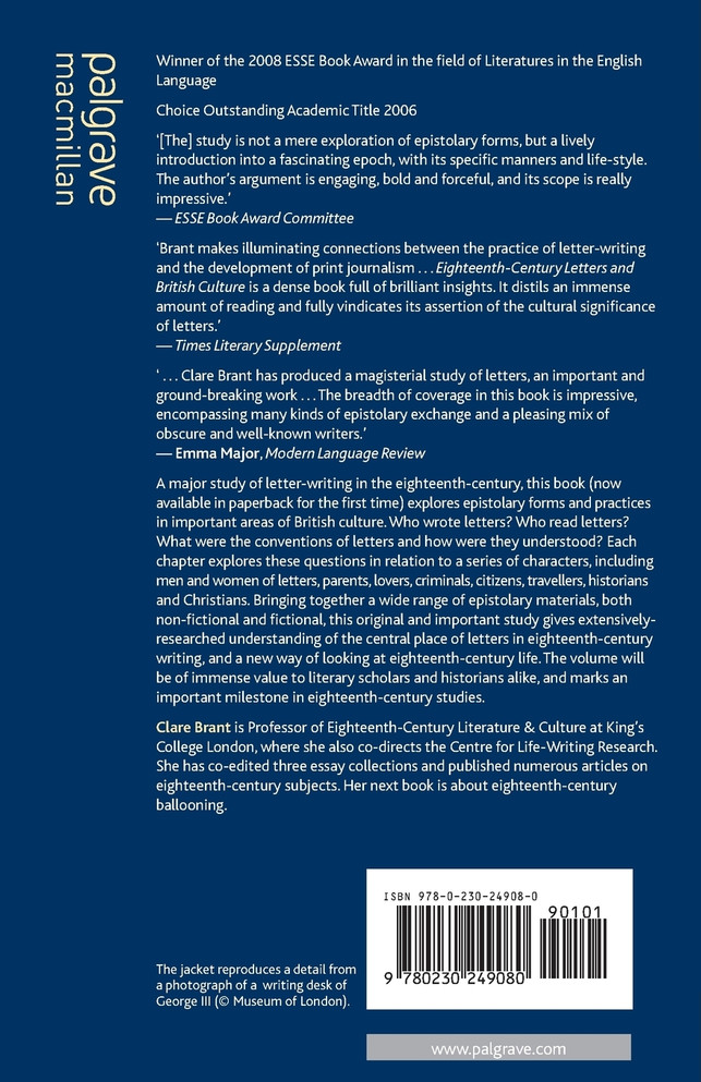 Eighteenth-Century Letters and British Culture