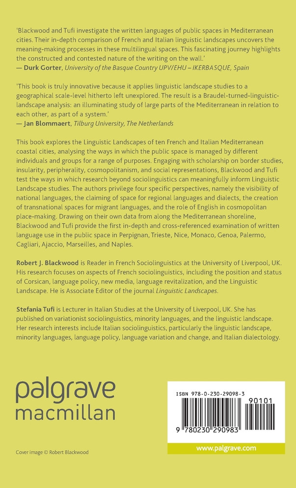 The Linguistic Landscape of the Mediterranean