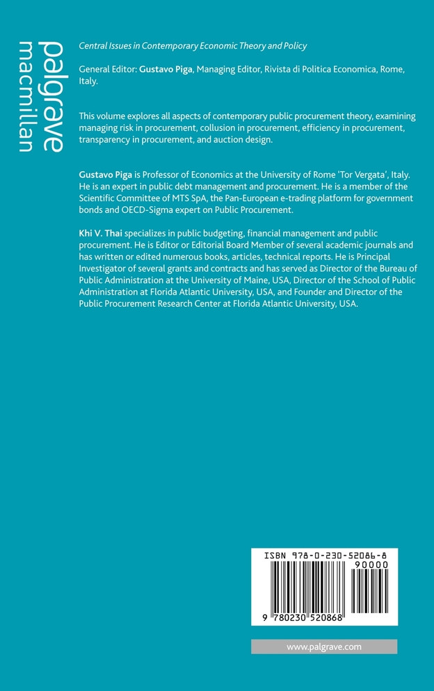 The Economics of Public Procurement