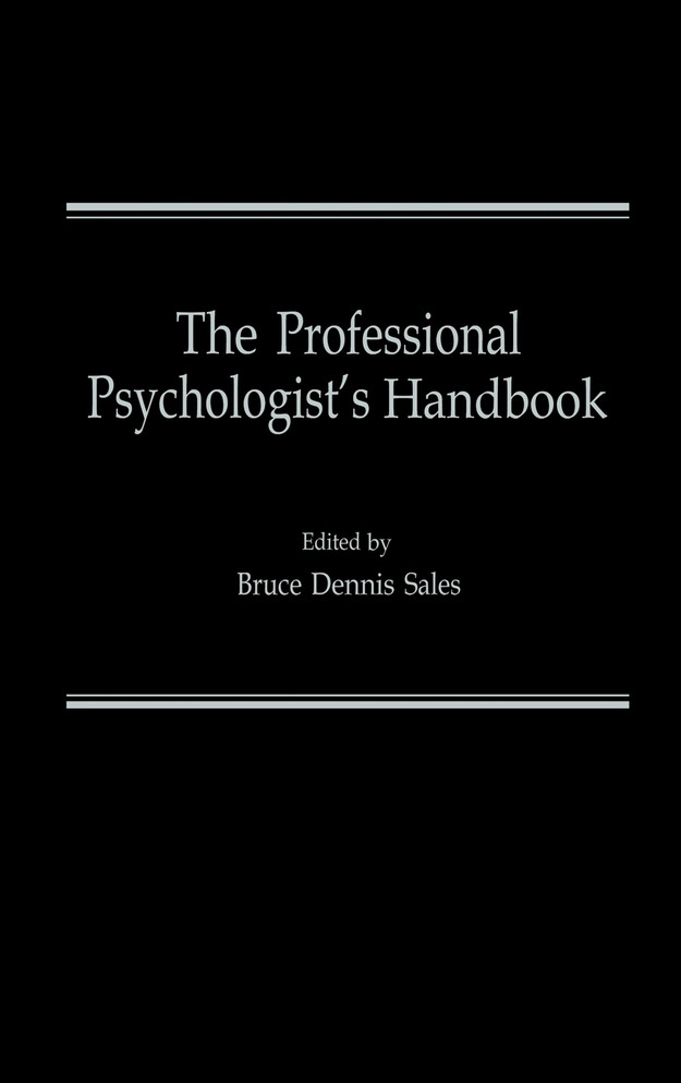 The Professional Psychologist's Handbook