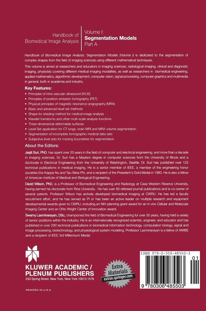 Handbook of Biomedical Image Analysis