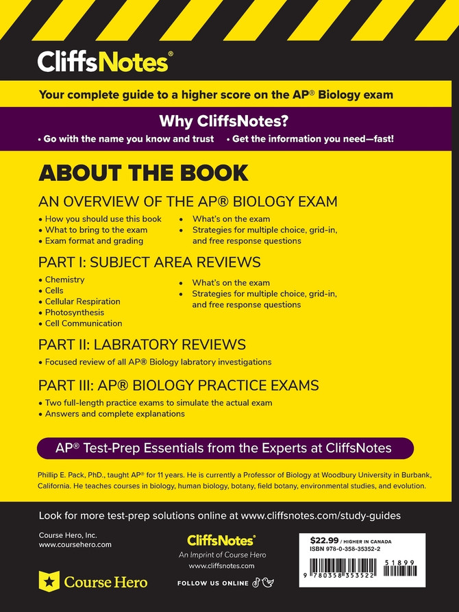 Cliffsnotes AP Biology 2021 Exam