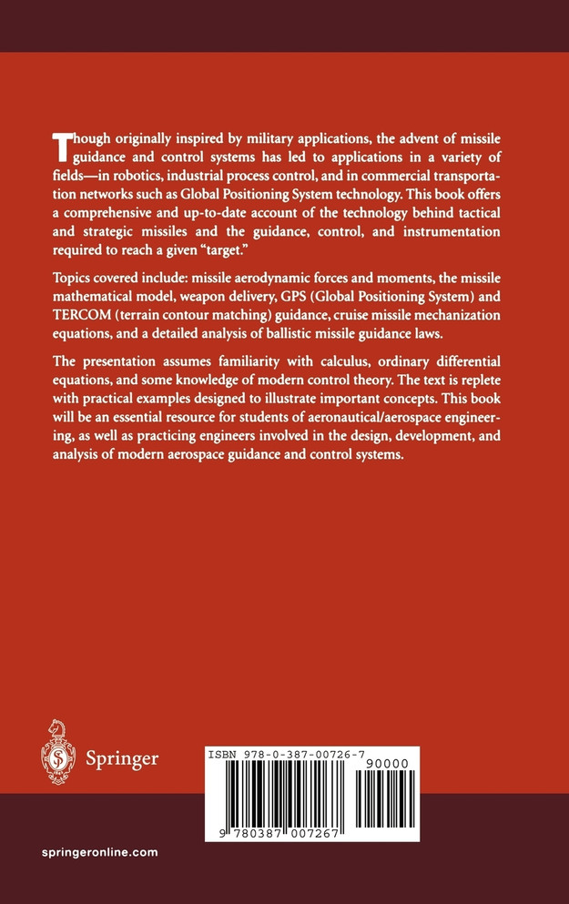 Missile Guidance and Control Systems