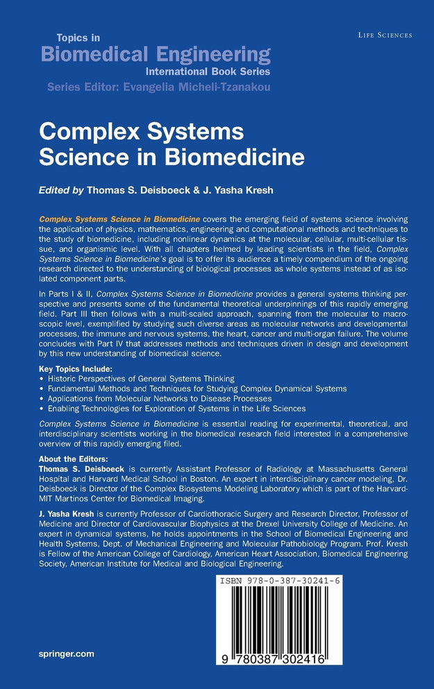 Complex Systems Science in Biomedicine