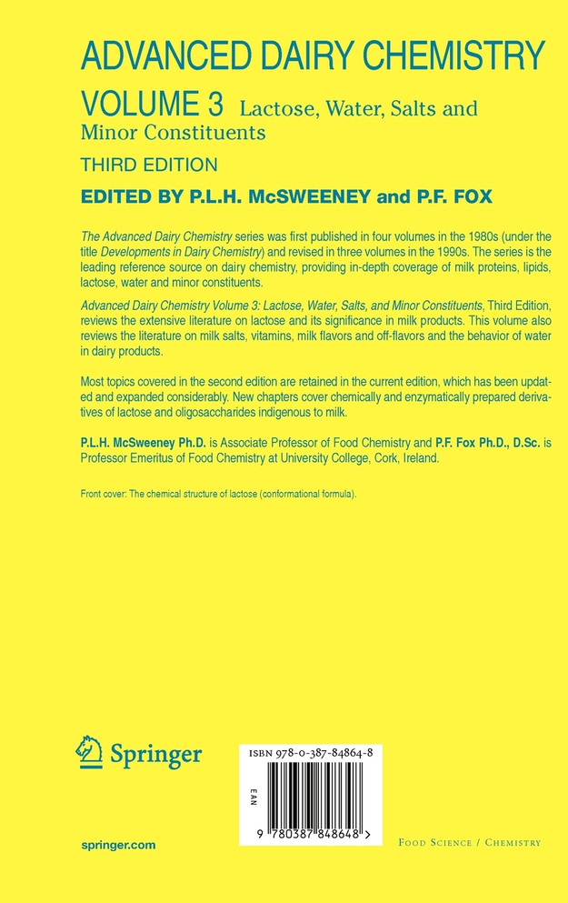 Advanced Dairy Chemistry