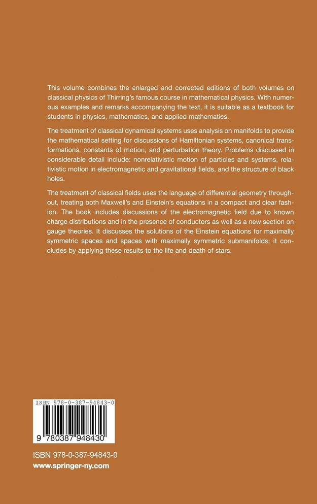 Classical Mathematical Physics