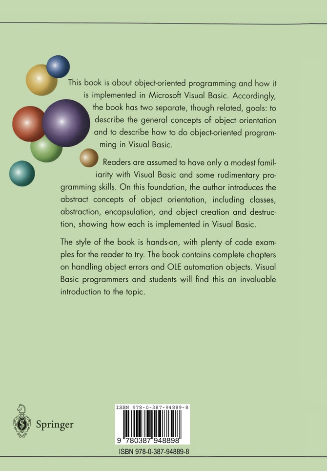 Concepts of Object-Oriented Programming with Visual Basic