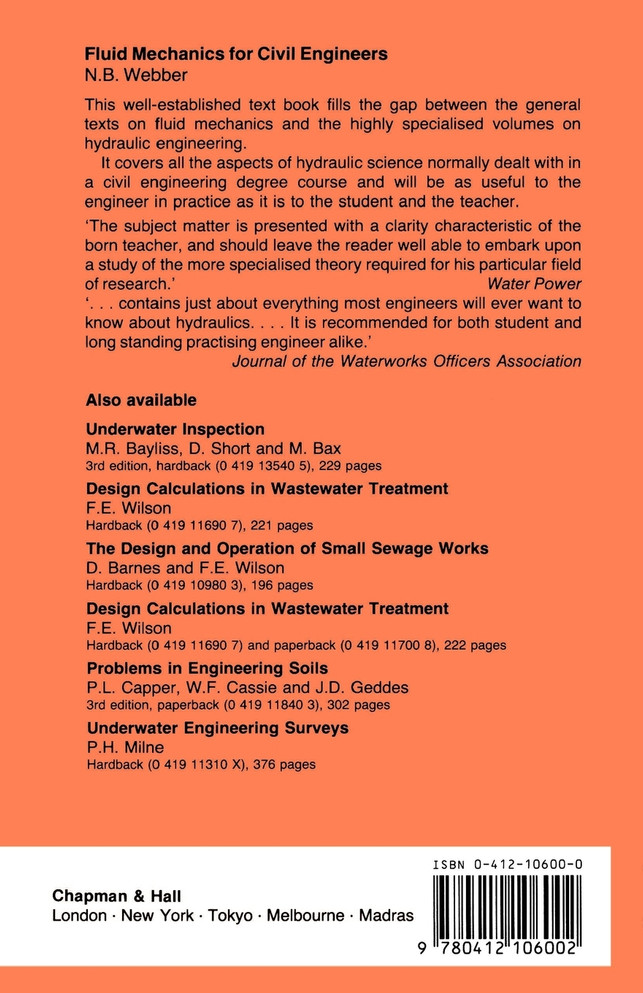 Fluid Mechanics for Civil Engineers