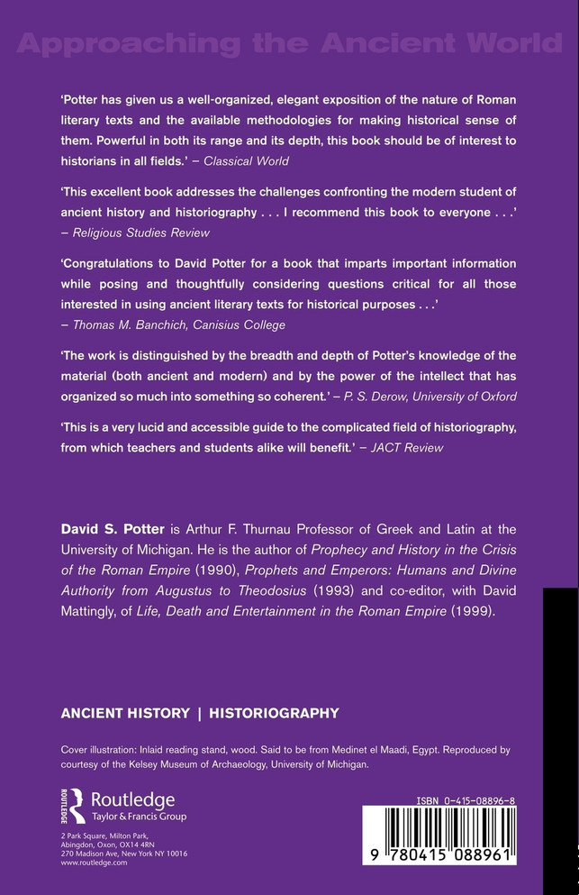 Literary Texts and the Roman Historian