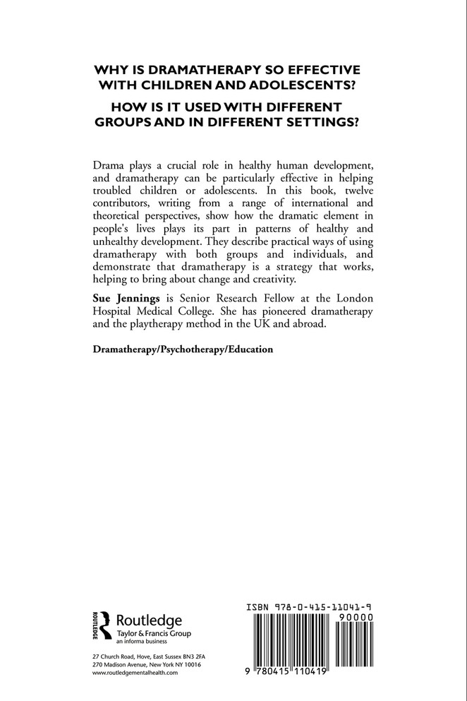 Dramatherapy with Children and Adolescents