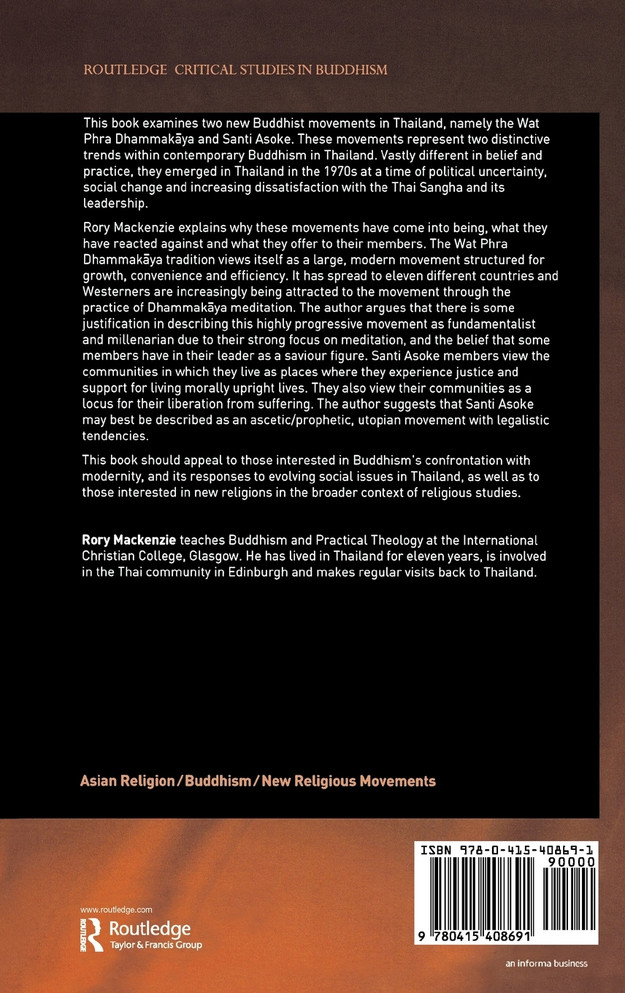 New Buddhist Movements in Thailand