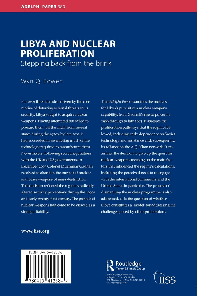 Libya and Nuclear Proliferation