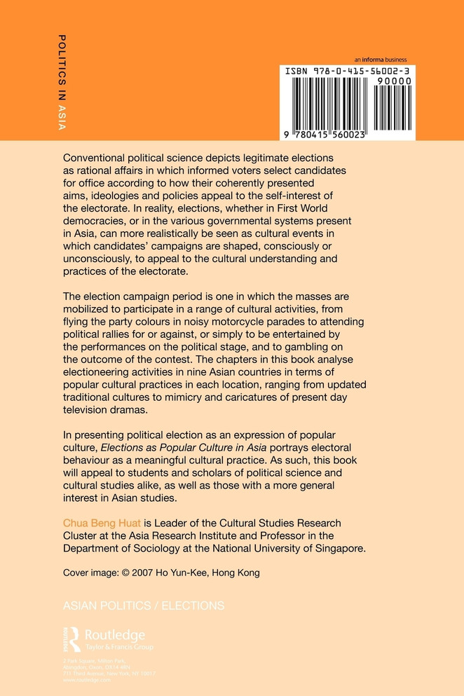 Elections as Popular Culture in Asia