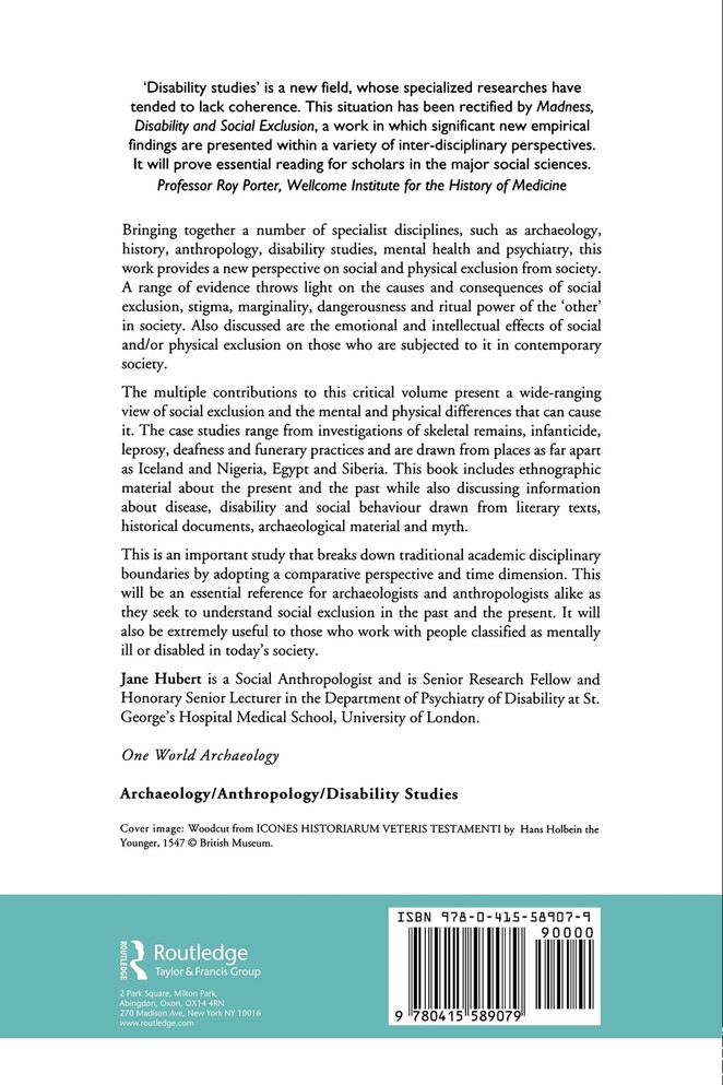 Madness, Disability and Social Exclusion