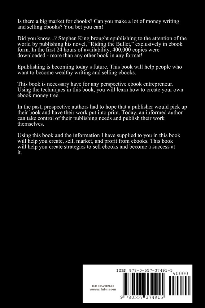 Learn How To Become Wealthy Selling Ebooks