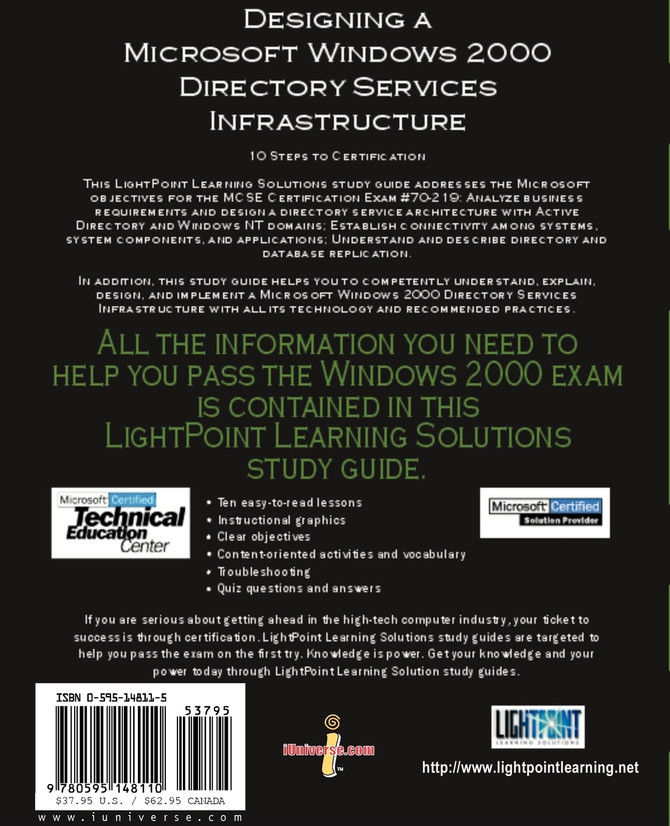 Designing a Microsoft Windows 2000 Directory Services Infrastructure