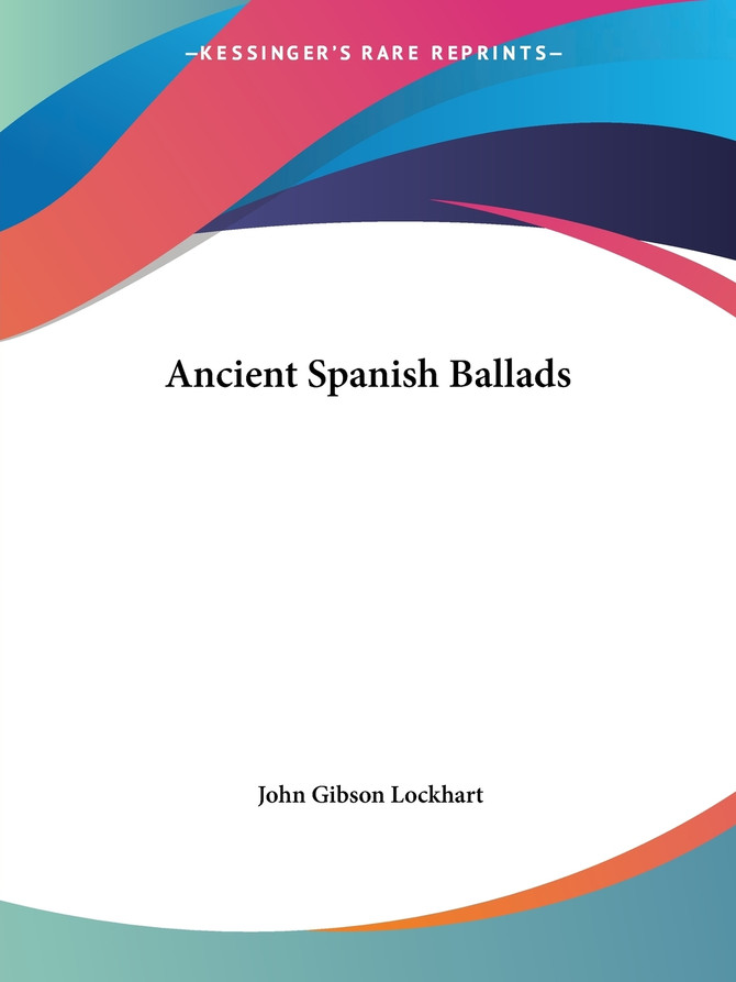 Ancient Spanish Ballads