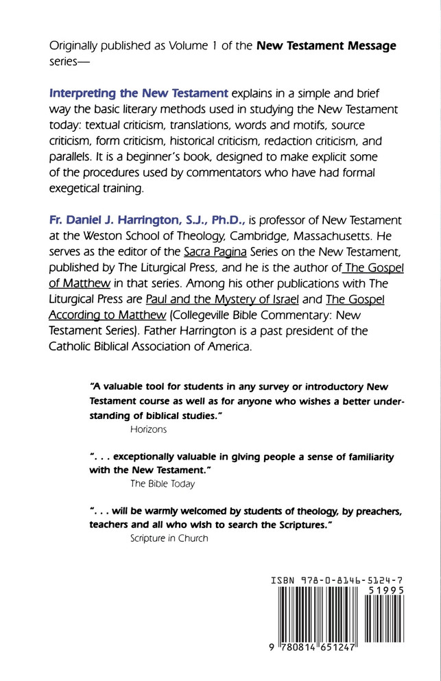 Interpreting the New Testament