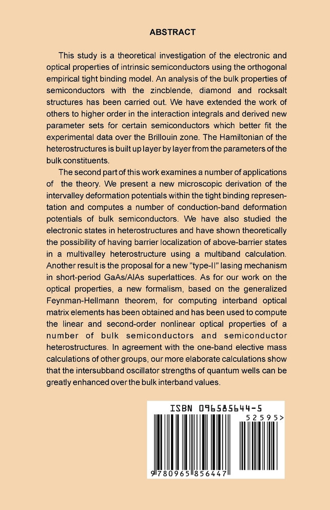 Electronic and Optical Properties of Semiconductors