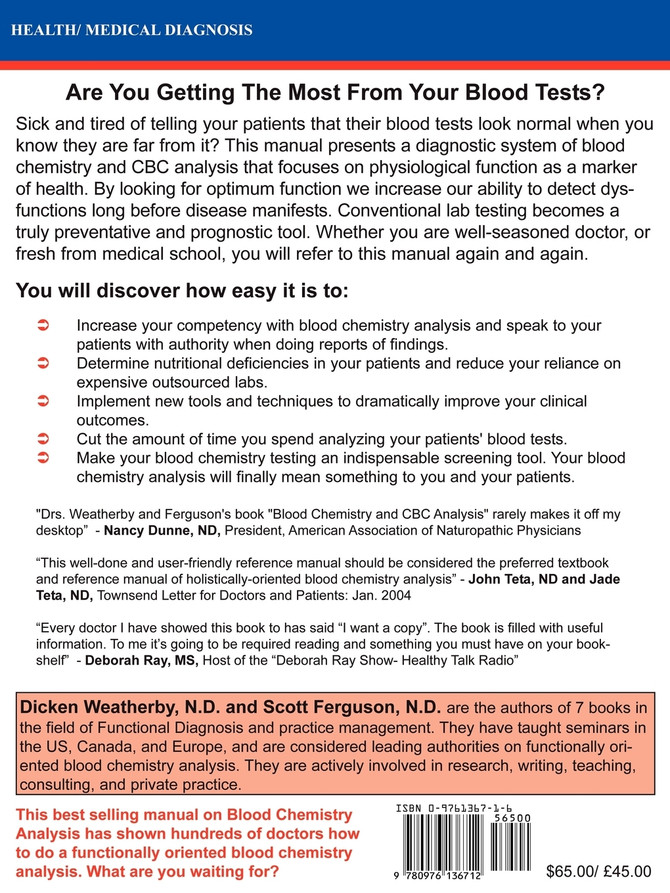 Blood Chemistry and CBC Analysis