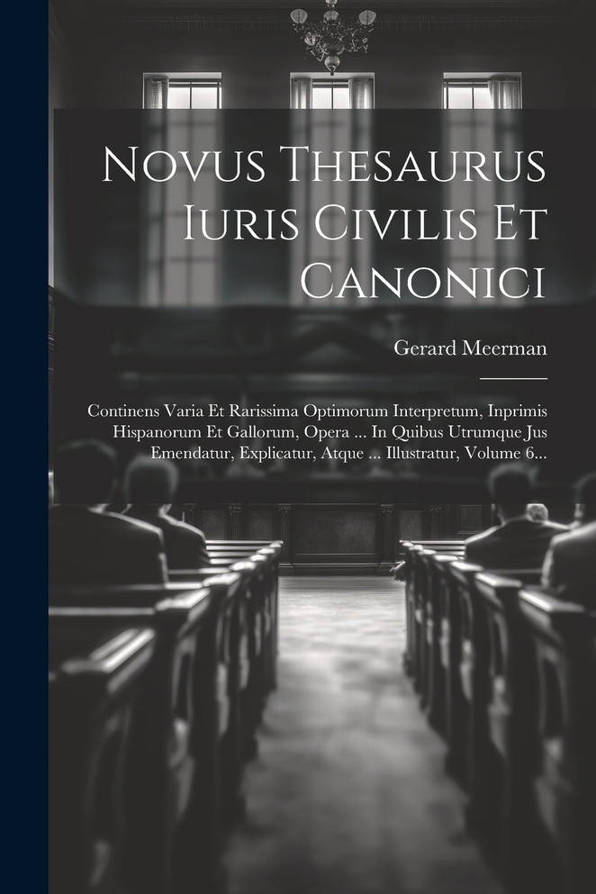 Novus Thesaurus Iuris Civilis Et Canonici