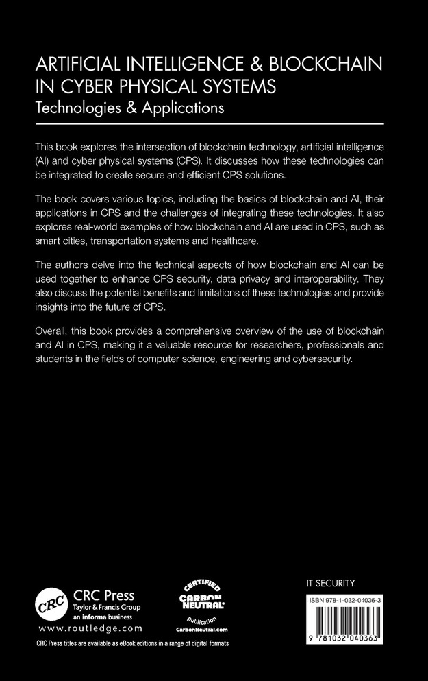 Artificial Intelligence & Blockchain in Cyber Physical Systems