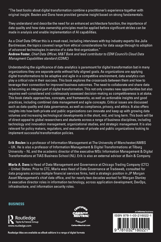 Data Analytics and Digital Transformation