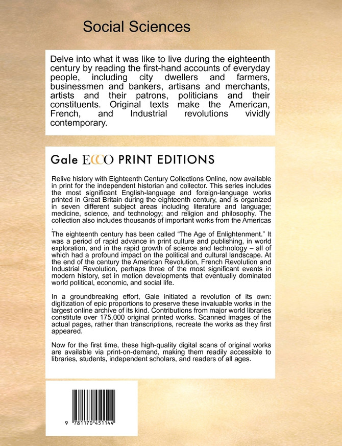 Several letters written by a noble lord to a young man at the university.