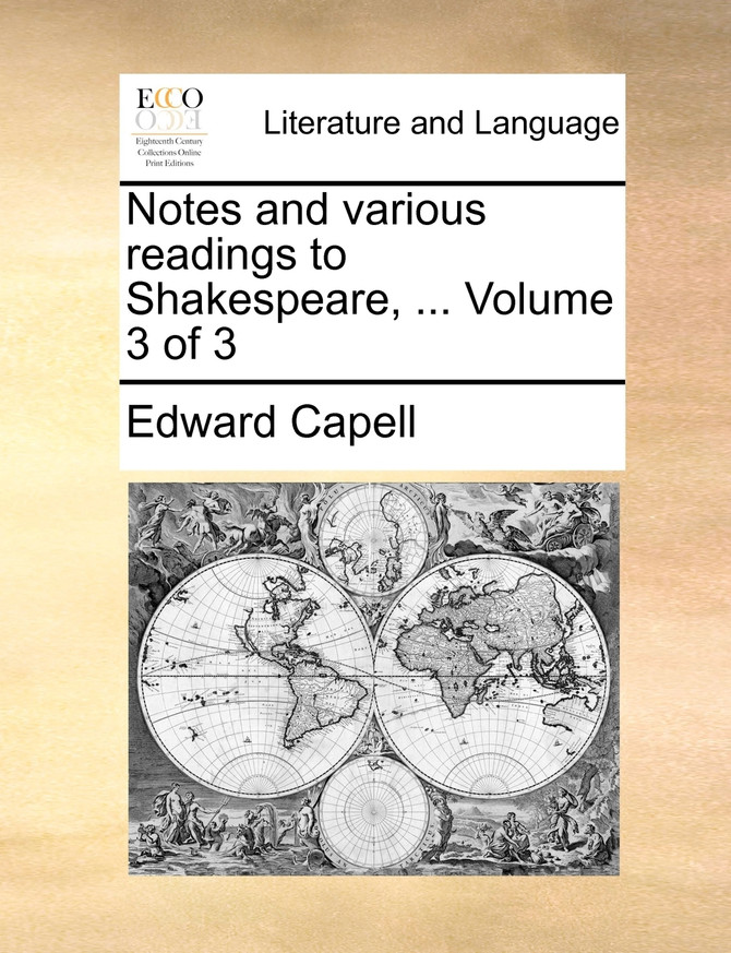 Notes and various readings to Shakespeare, ...  Volume 3 of 3