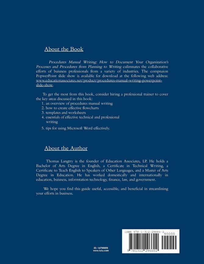 Procedures Manual Writing