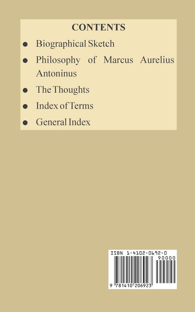 Thoughts of Marcus Aurelius Antoninus, The