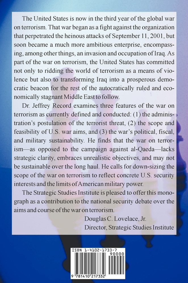 Bounding the Global War on Terrorism