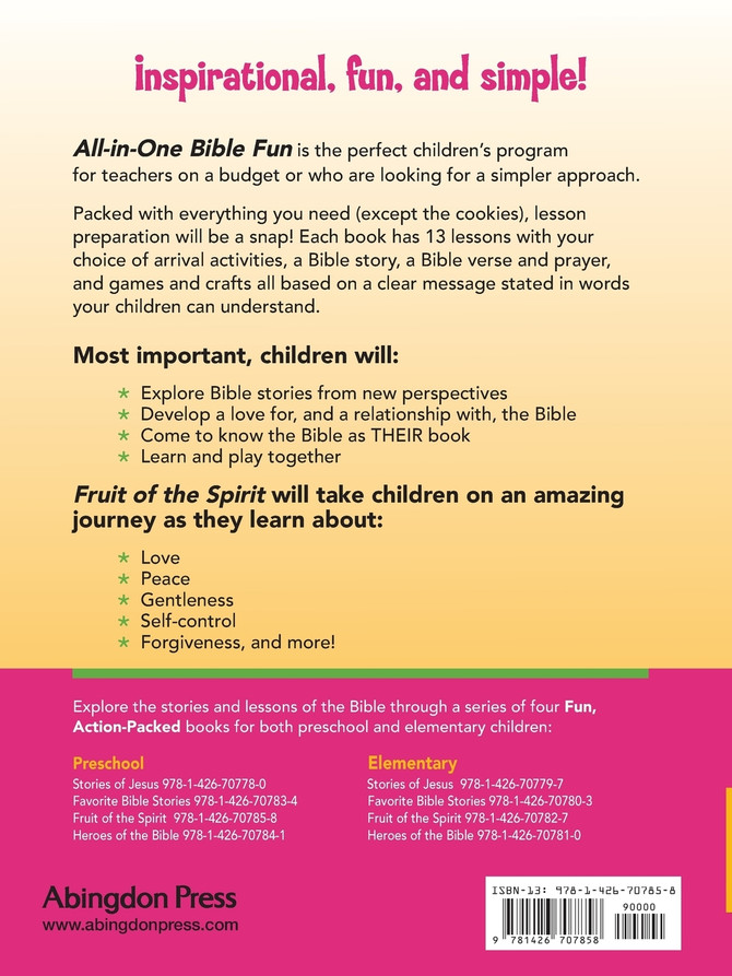 Fruit of the Spirit for Preschool Children