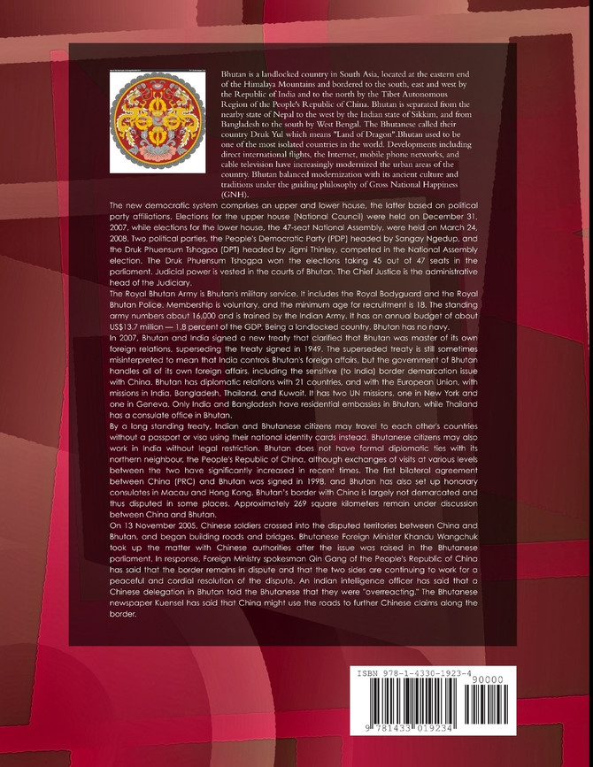 Bhutan A "Spy" Guide Volume 1 Strategic Information and Developments
